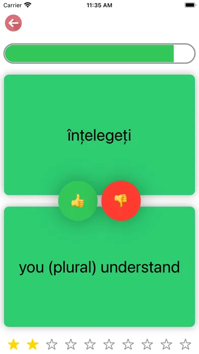 Capturas de pantalla de Romanian Verb Blitz