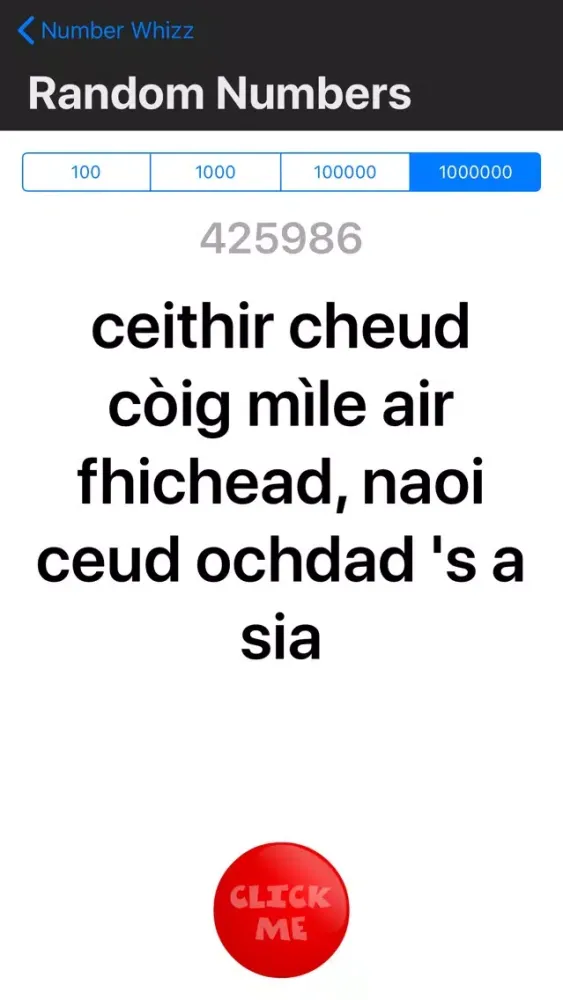Scottish Gaelic Number Whizz স্ক্রিনশট