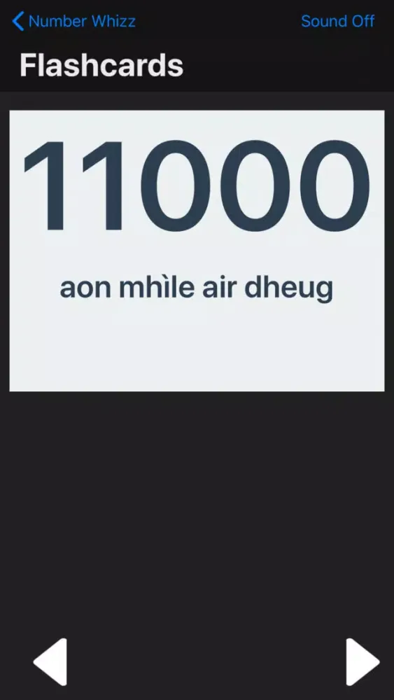 Scottish Gaelic Number Whizz স্ক্রিনশট