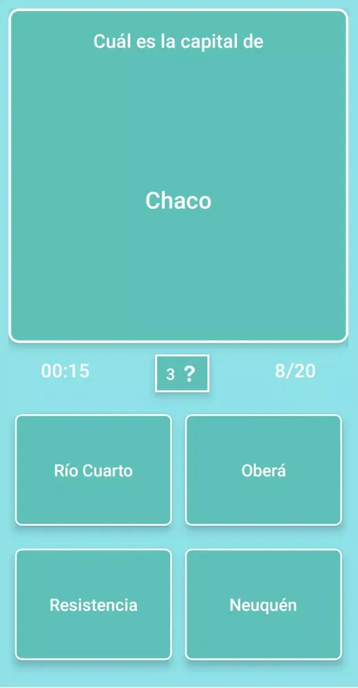 Zrzuty ekranu Mapa de Argentina - Quiz