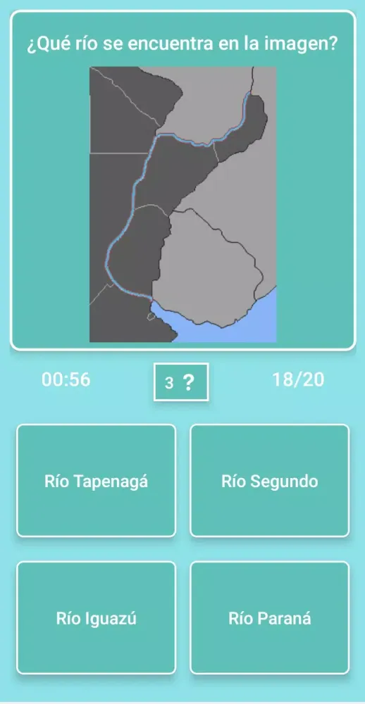 Zrzuty ekranu Mapa de Argentina - Quiz