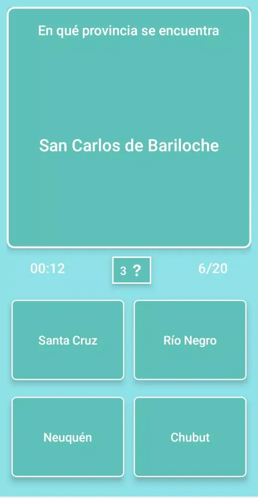 Zrzuty ekranu Mapa de Argentina - Quiz
