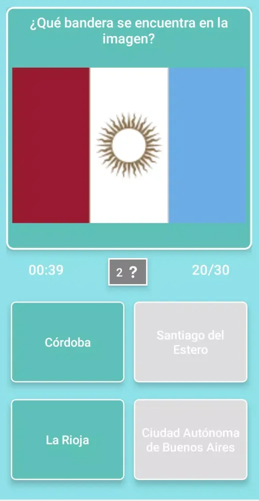 Zrzuty ekranu Mapa de Argentina - Quiz