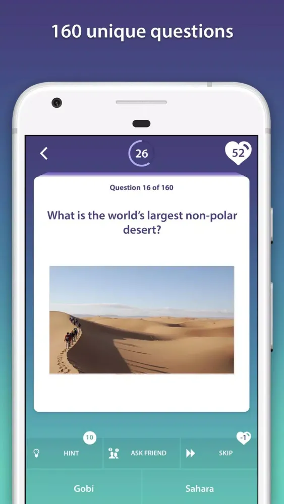 Geography Quiz Screenshots
