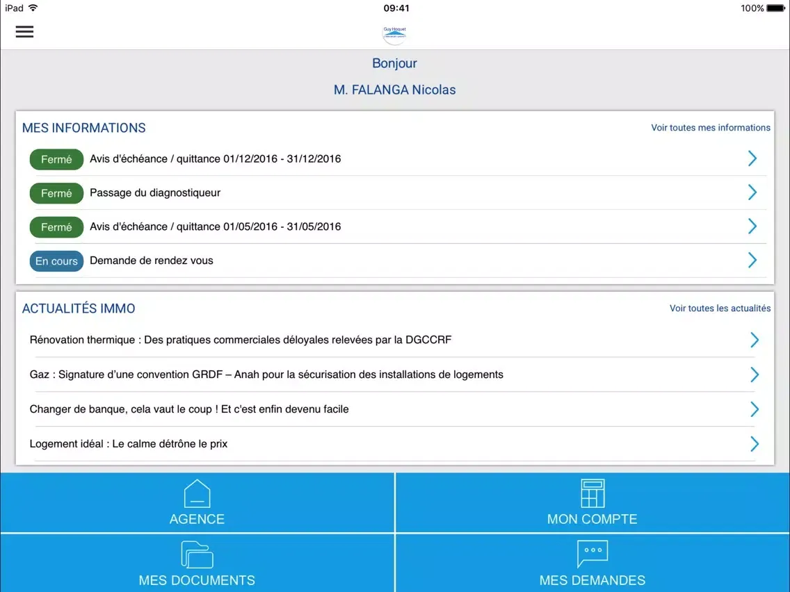 Capturas de tela do HRM GESTION iPad 