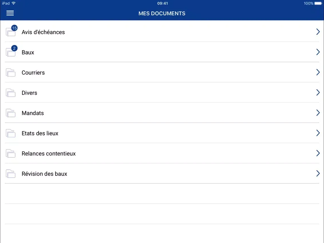 Capturas de tela do HRM GESTION iPad 