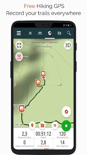 Screenshot di SityTrail hiking trail GPS