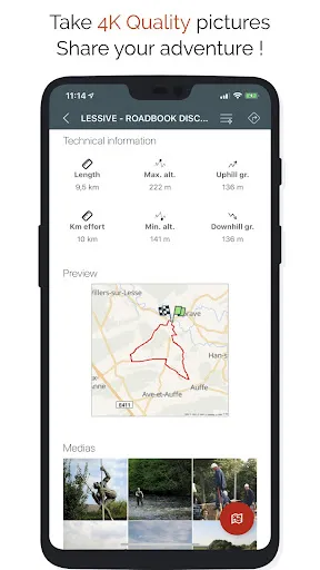 Screenshot di SityTrail hiking trail GPS