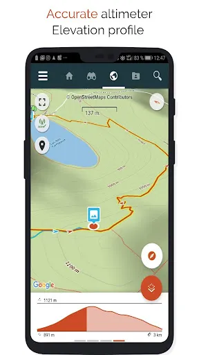 Screenshot di SityTrail hiking trail GPS