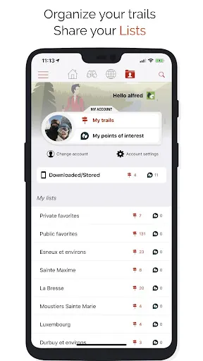 Screenshot di SityTrail hiking trail GPS