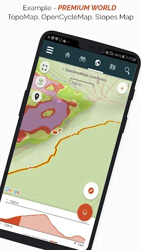 Screenshot di SityTrail hiking trail GPS