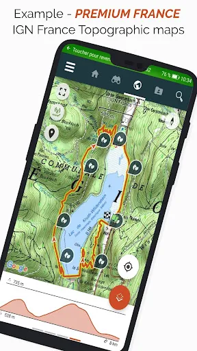 Screenshot di SityTrail hiking trail GPS