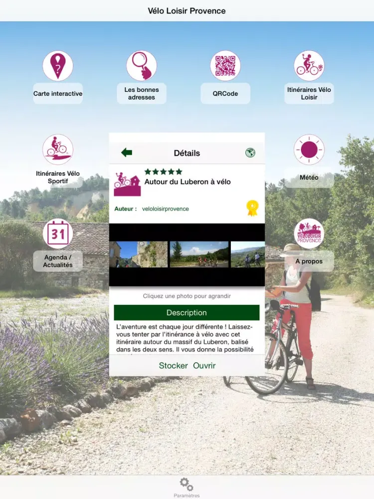 Vélo Loisir Provence iPad  স্ক্রিনশট
