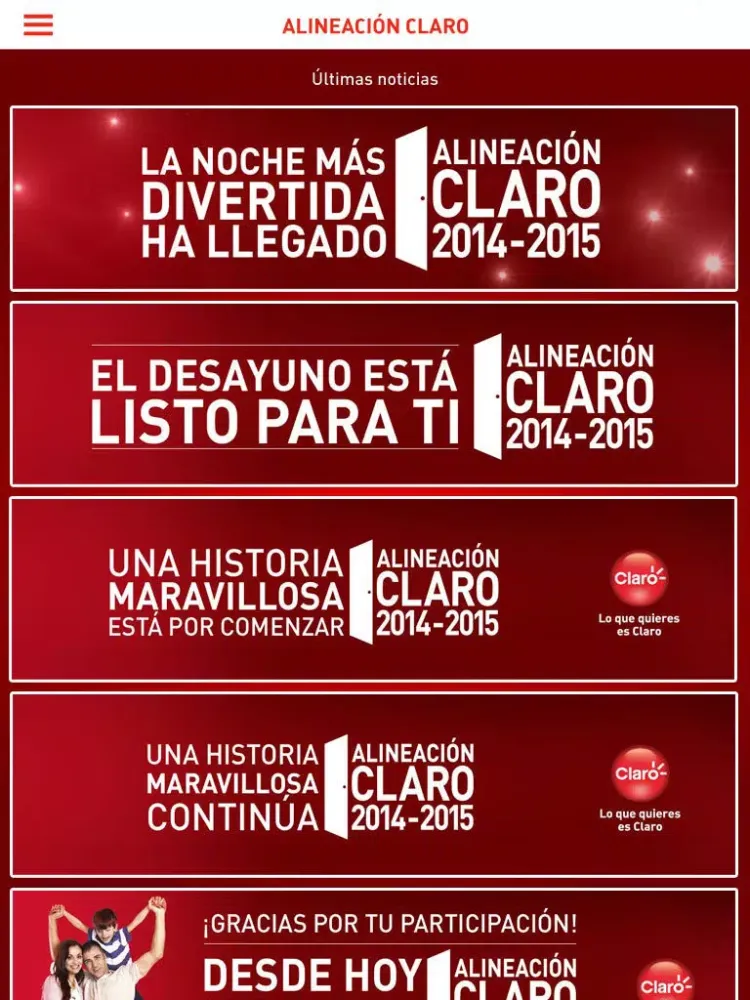 Alineación Claro iPad  سکرین شاٹس