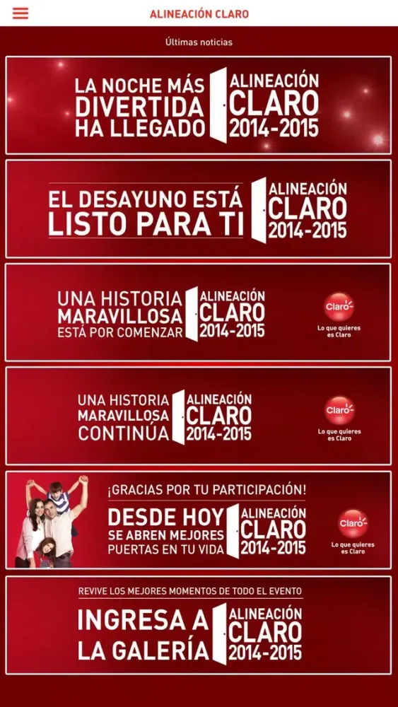 Alineación Claro سکرین شاٹس