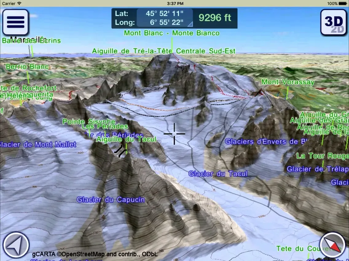 Capturas de tela do GeoFlyer Europe 3D Maps Lite iPad 