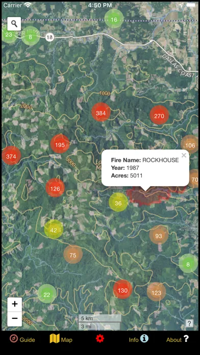 Oregon NW Mushroom Forager Map Screenshots
