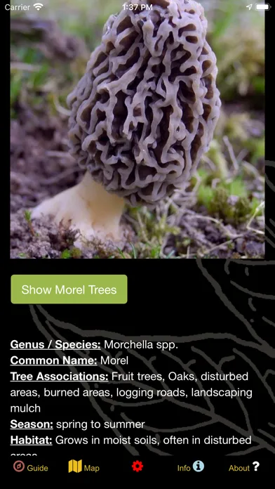 Oregon NW Mushroom Forager Map Screenshots