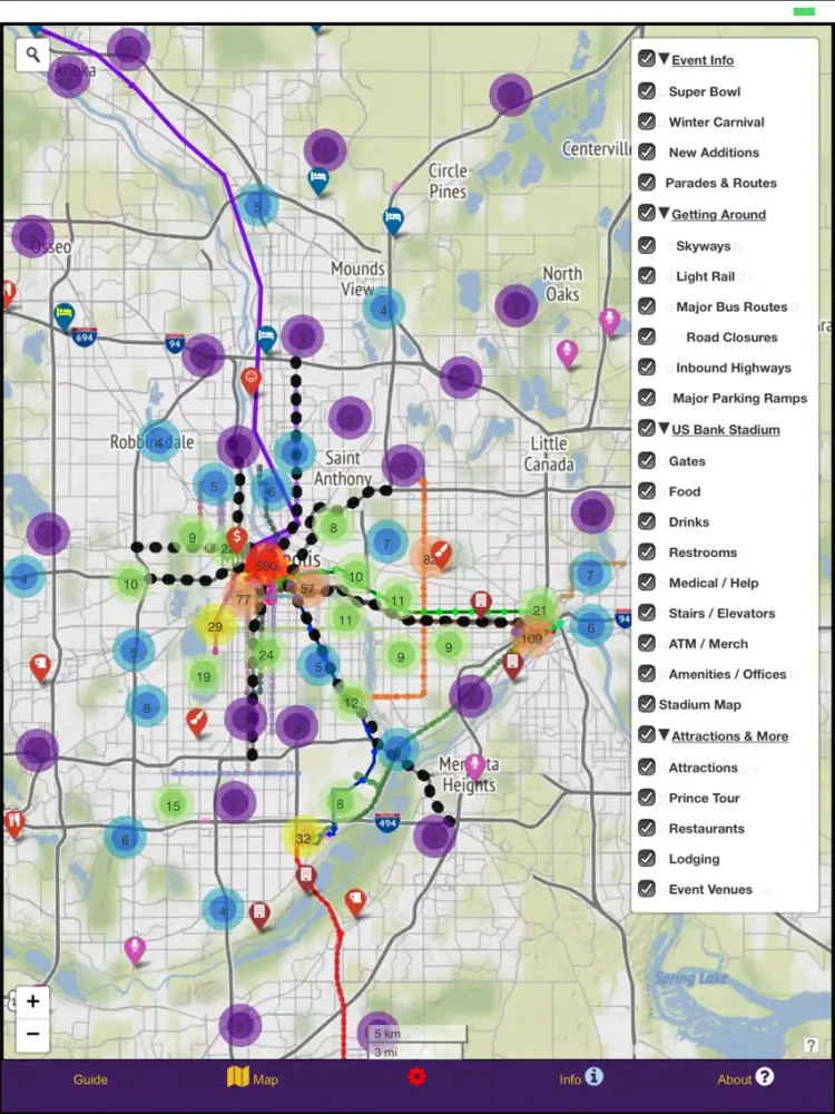 Twin Cities Winter Data Map iPad  سکرین شاٹس