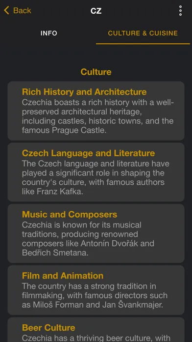 Capturas de tela do GeoQuest: Culture and Cuisines