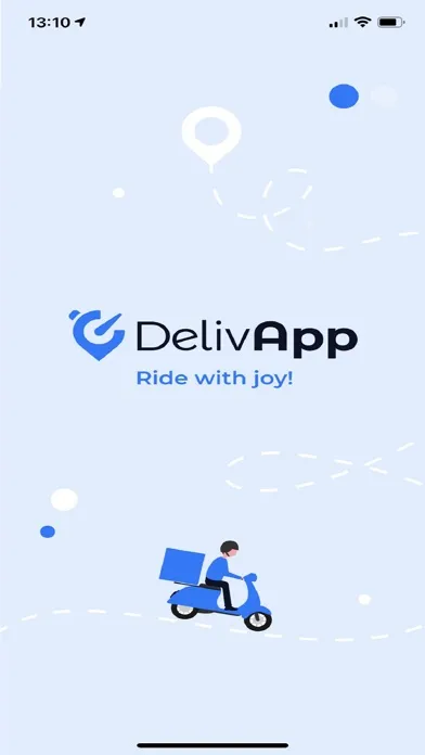 DelivApp Courier Ekran Görüntüleri