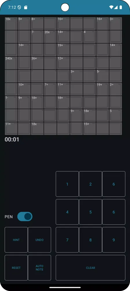 Mathdoku سکرین شاٹس