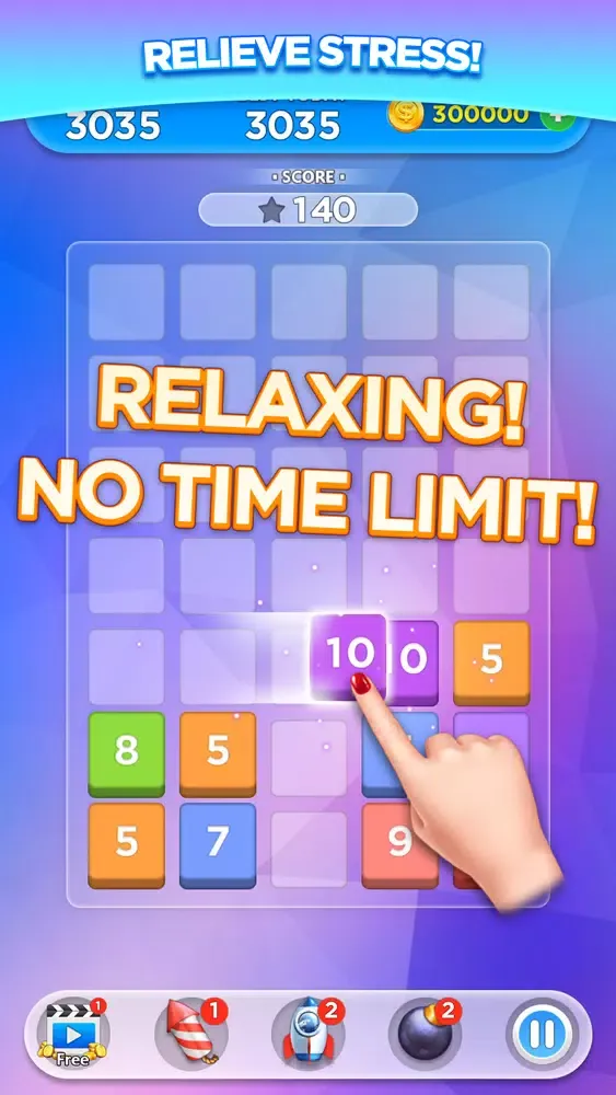 Capturas de pantalla de Merge Number Puzzle.