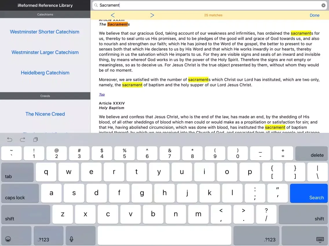 iReformed for iPad iPad  स्क्रीनशॉट