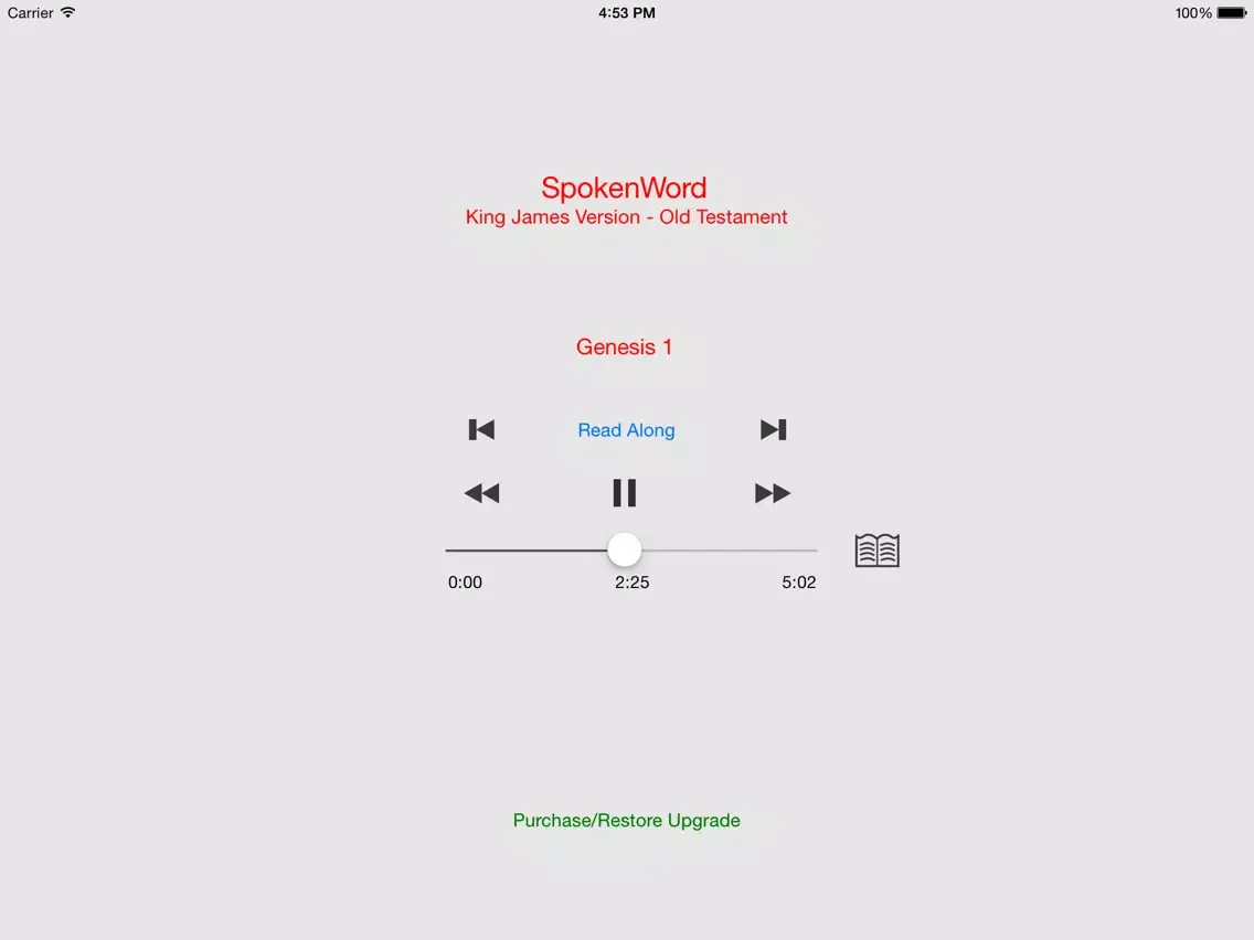 تصاویر SpokenWord Audio Bible - King James Old Testament iPad 