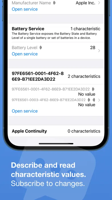 Bluetooth Inspector Screenshots