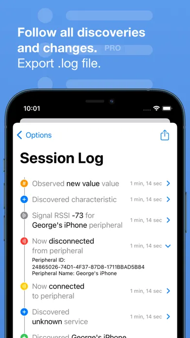 Bluetooth Inspector Screenshots