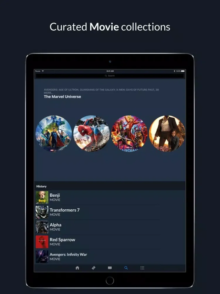 Pause - Movie & TV Discovery iPad  スクリーンショット