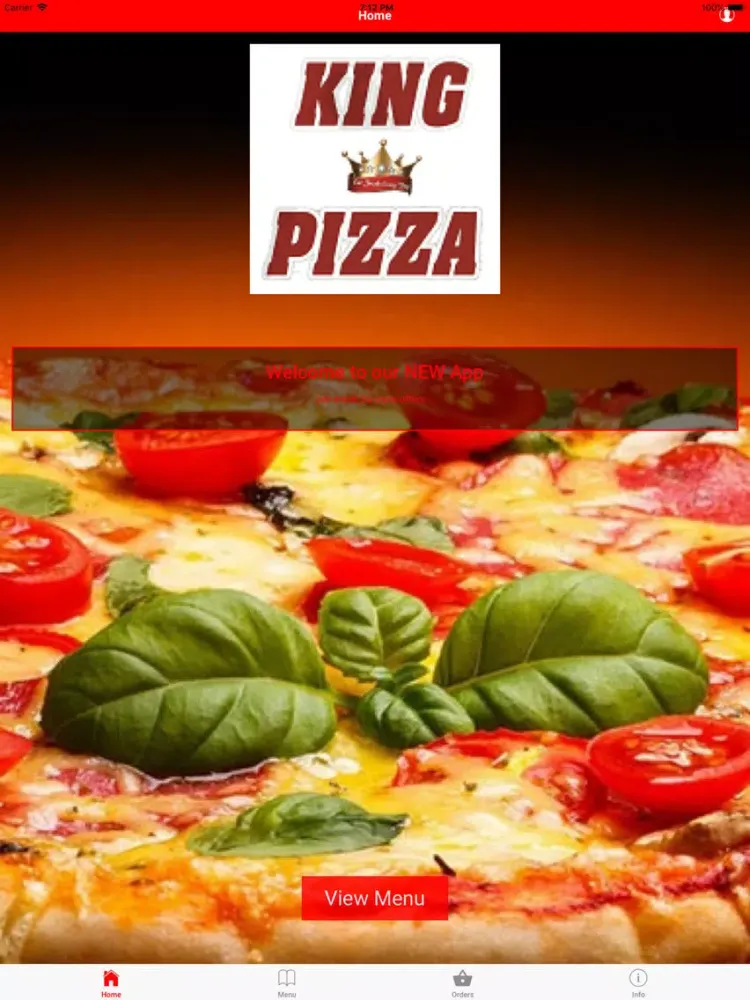 King Pizza WA8 iPad 应用截图