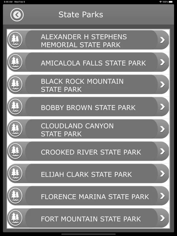 Ảnh chụp màn hình của Georgia -Camping &Trails,Parks iPad 