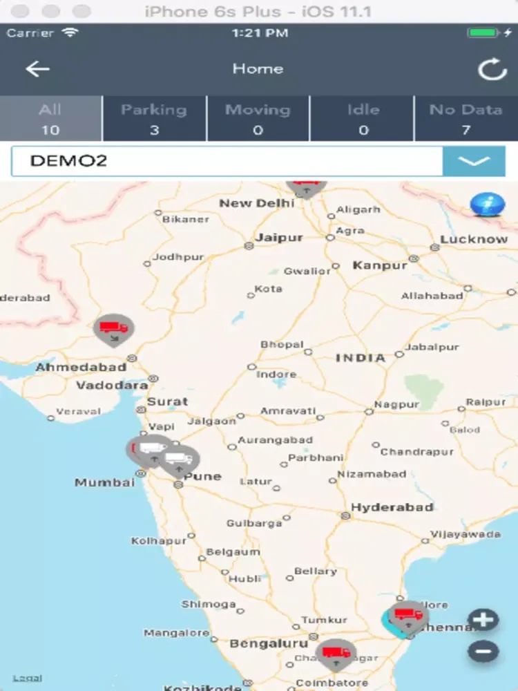 Скриншоты GEOROID TRACKING iPad 