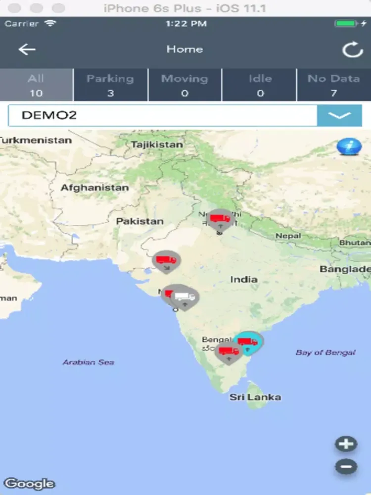 Скриншоты GEOROID TRACKING iPad 