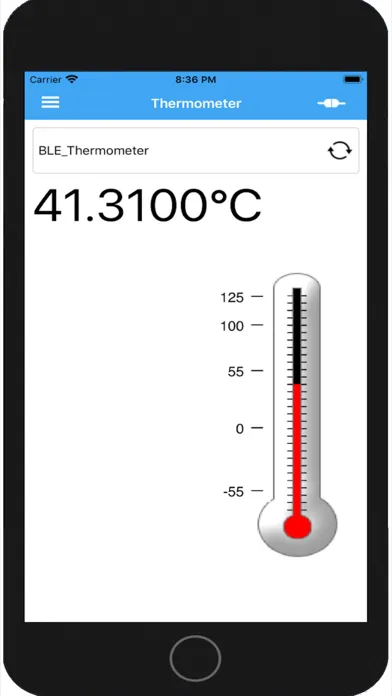 Bluetooth LE Thermometer Screenshots