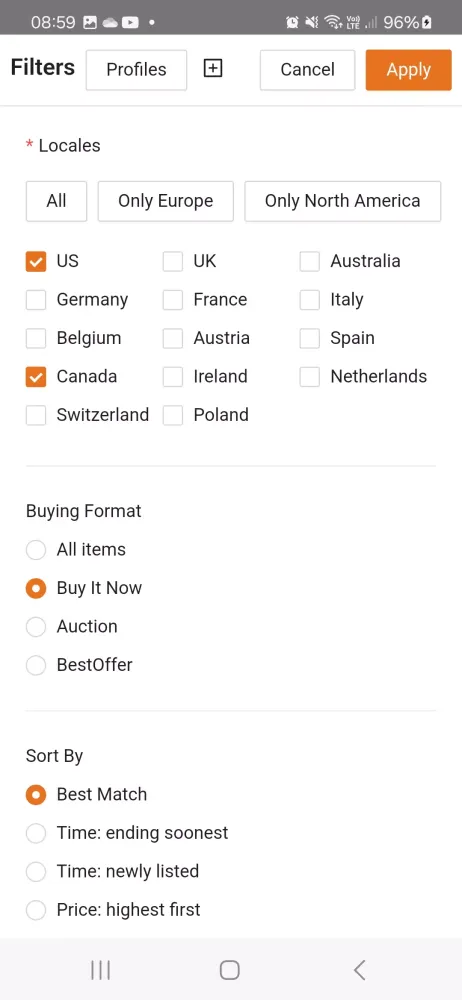 Capturas de pantalla de Geoship - Search for eBay