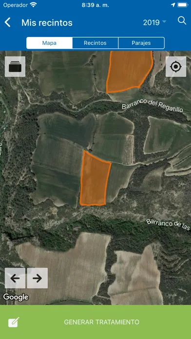 Screenshot di Cuaderno de Campo SOAGA