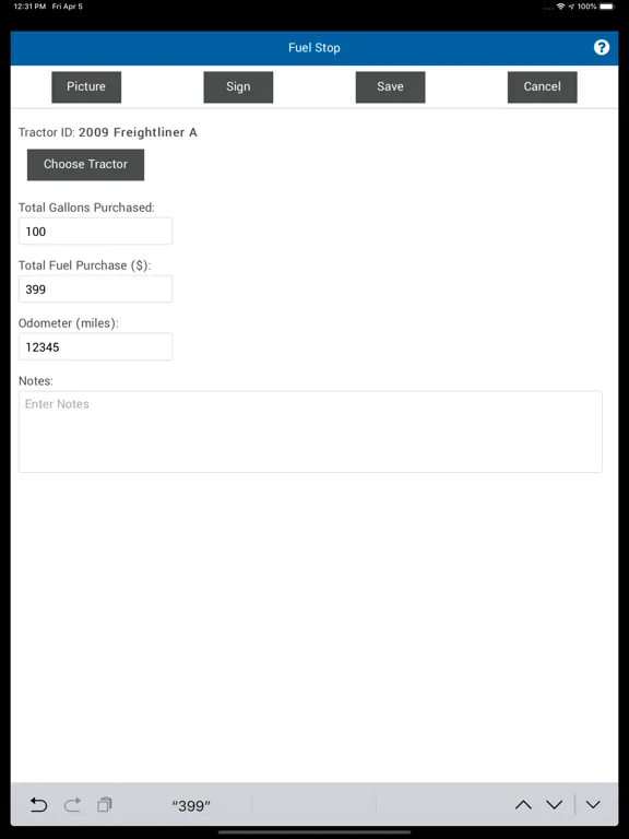TruLogELD iPad  Screenshots