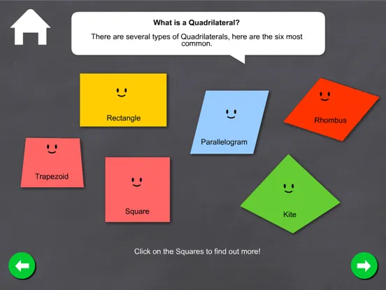 Скриншоты Quadrilaterals - Math Games iPad 