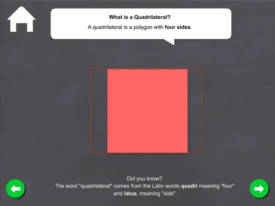 Скриншоты Quadrilaterals - Math Games iPad 