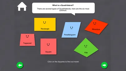 Скриншоты Quadrilaterals - Math Games