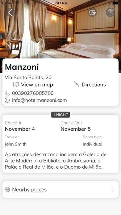 Capturas de tela do GeoStar Trip - My itinerary