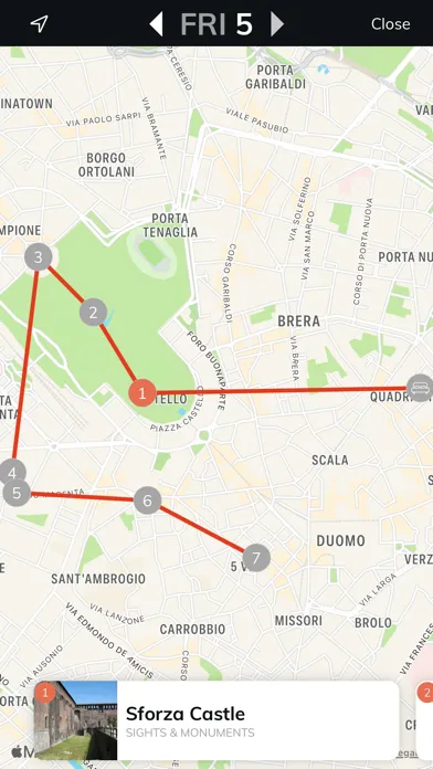 Capturas de tela do GeoStar Trip - My itinerary