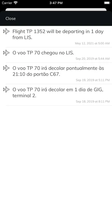 Capturas de tela do GeoStar Trip - My itinerary