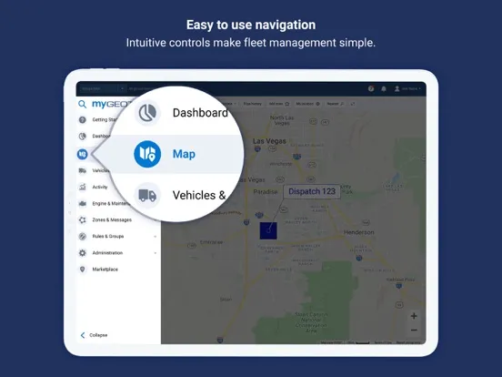 MyGeotab Fleet Management iPad  स्क्रीनशॉट