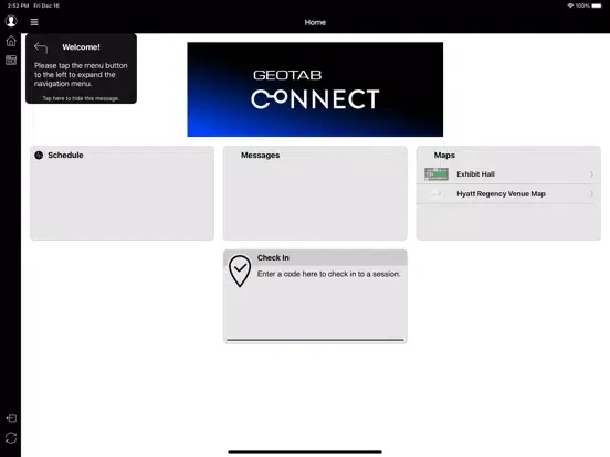 Geotab Connect 2023 iPad  Screenshots
