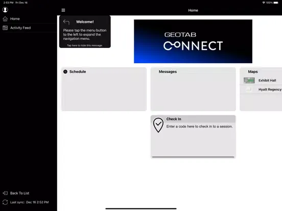 Geotab Connect 2023 iPad  Screenshots