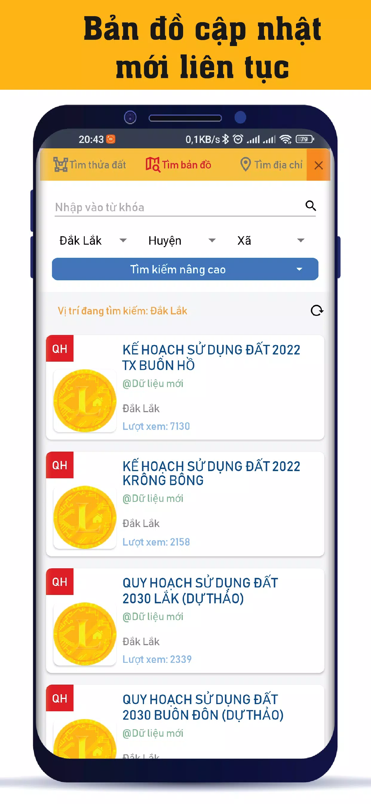 Onland-Xem quy hoạch toàn quốc Screenshots3
